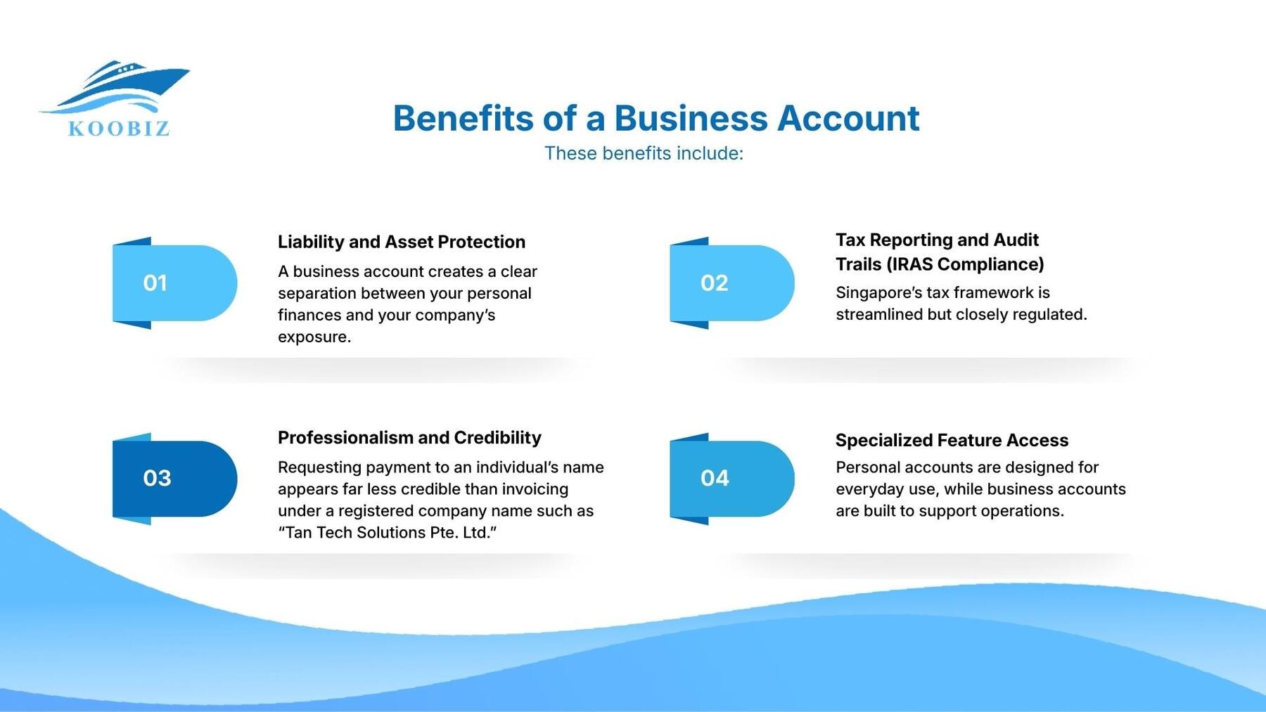 Benefits of a Business Account Benefits of a Business Account
