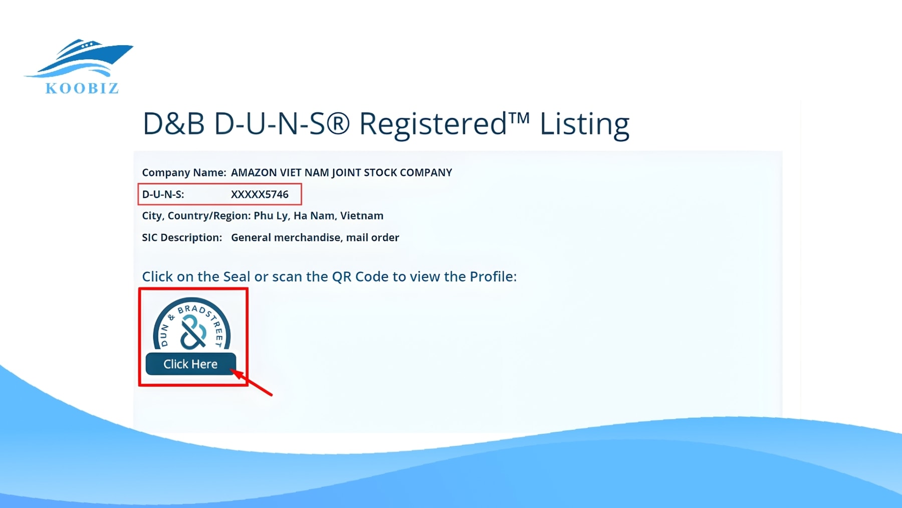 Mã số và con dấu của DUNS