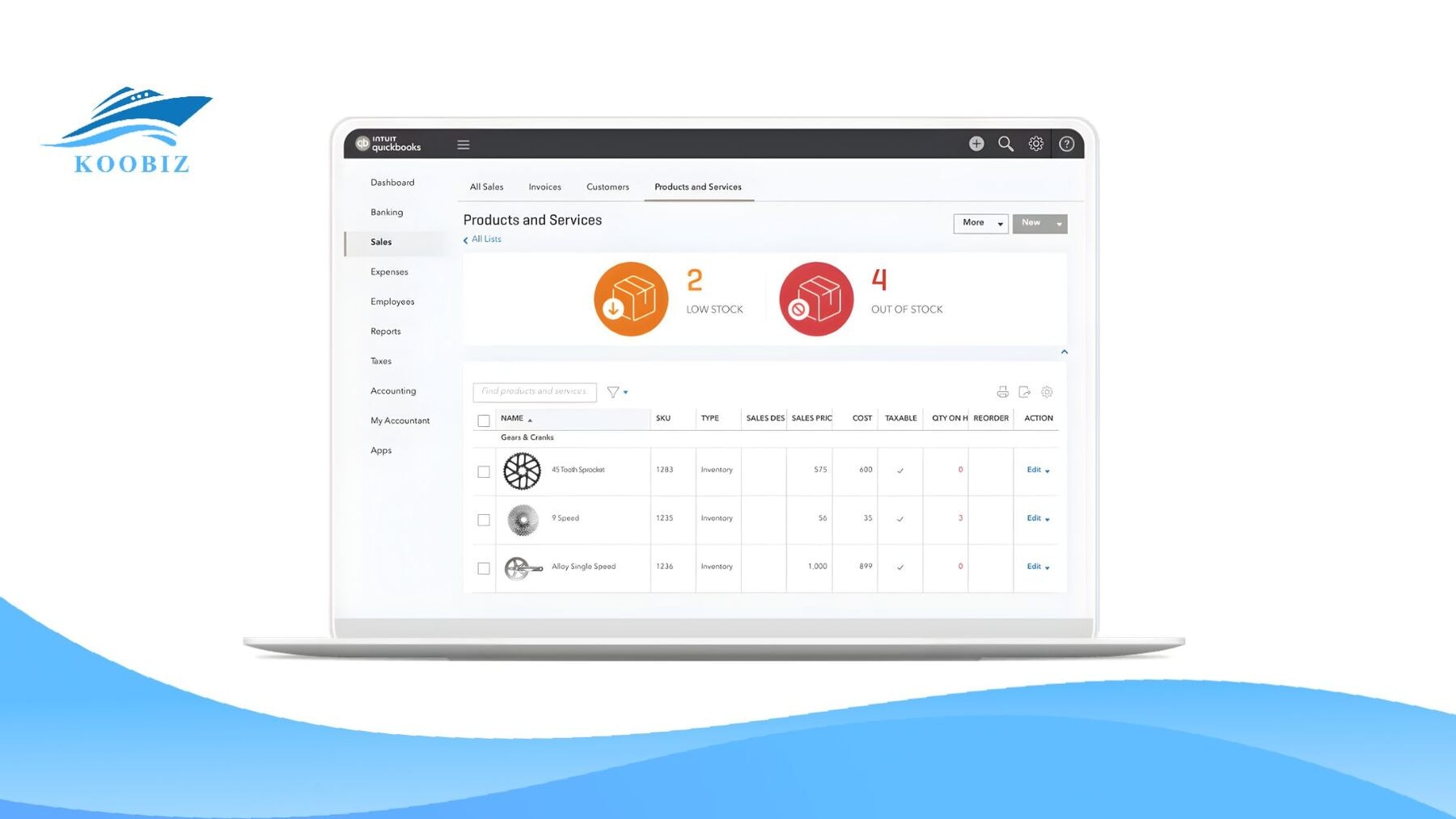 QuickBooks theo dõi chi phí và dòng tiền số đơn hàng QuickBooks theo dõi chi phí và dòng tiền số đơn hàng