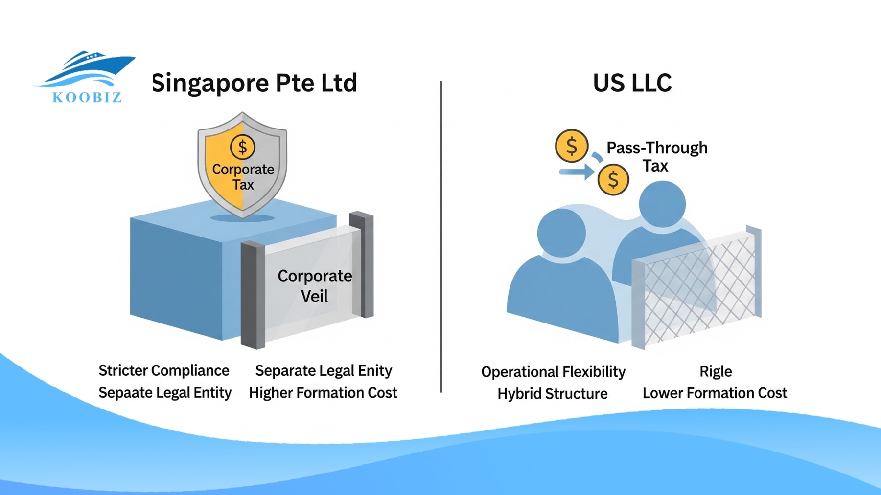 Differences between US LLC and Singapore Pte Ltd