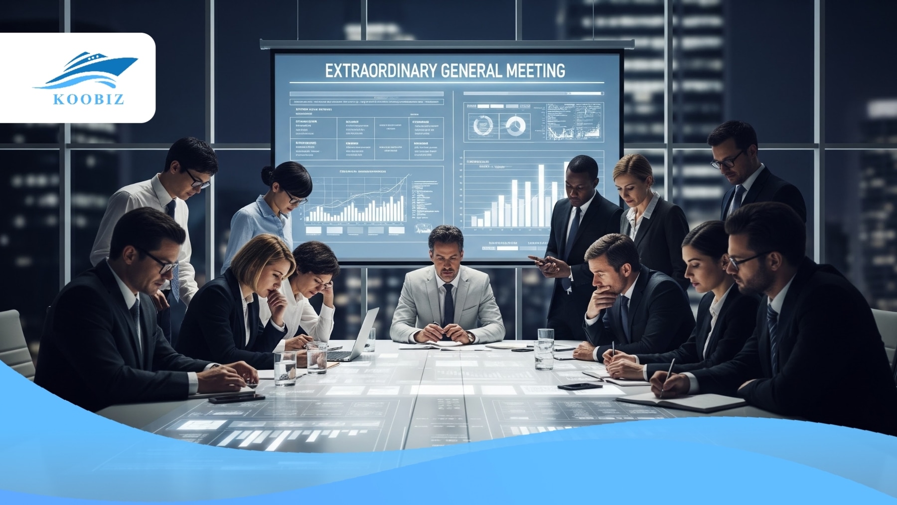 Emergency shareholders' meeting in a corporate setting