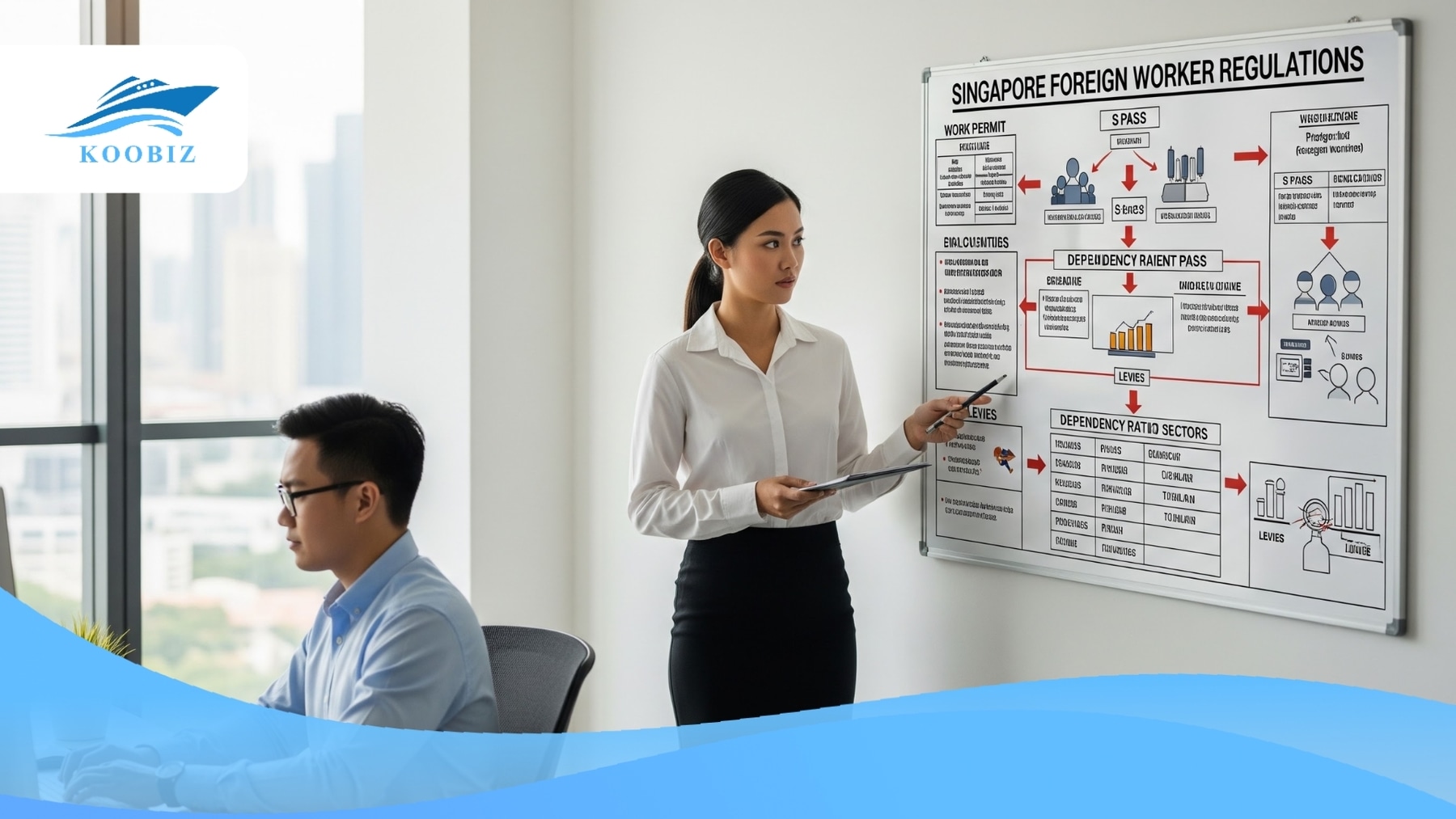 Foreign worker work passes and quota compliance