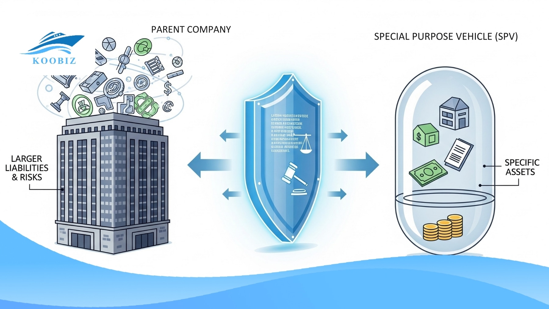 SPV: Subsidiary isolating assets from parent's risk
