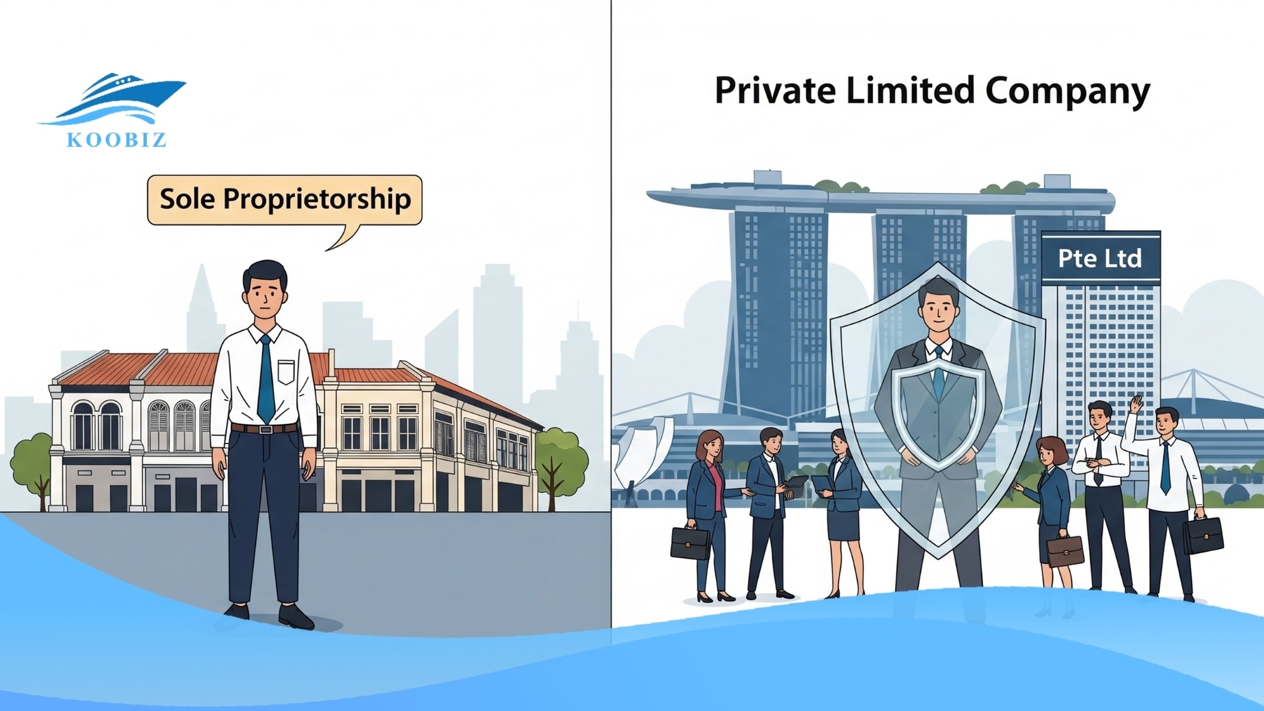 The Key Differences between Sole Proprietorship and Private Limited Company (Pte Ltd)
