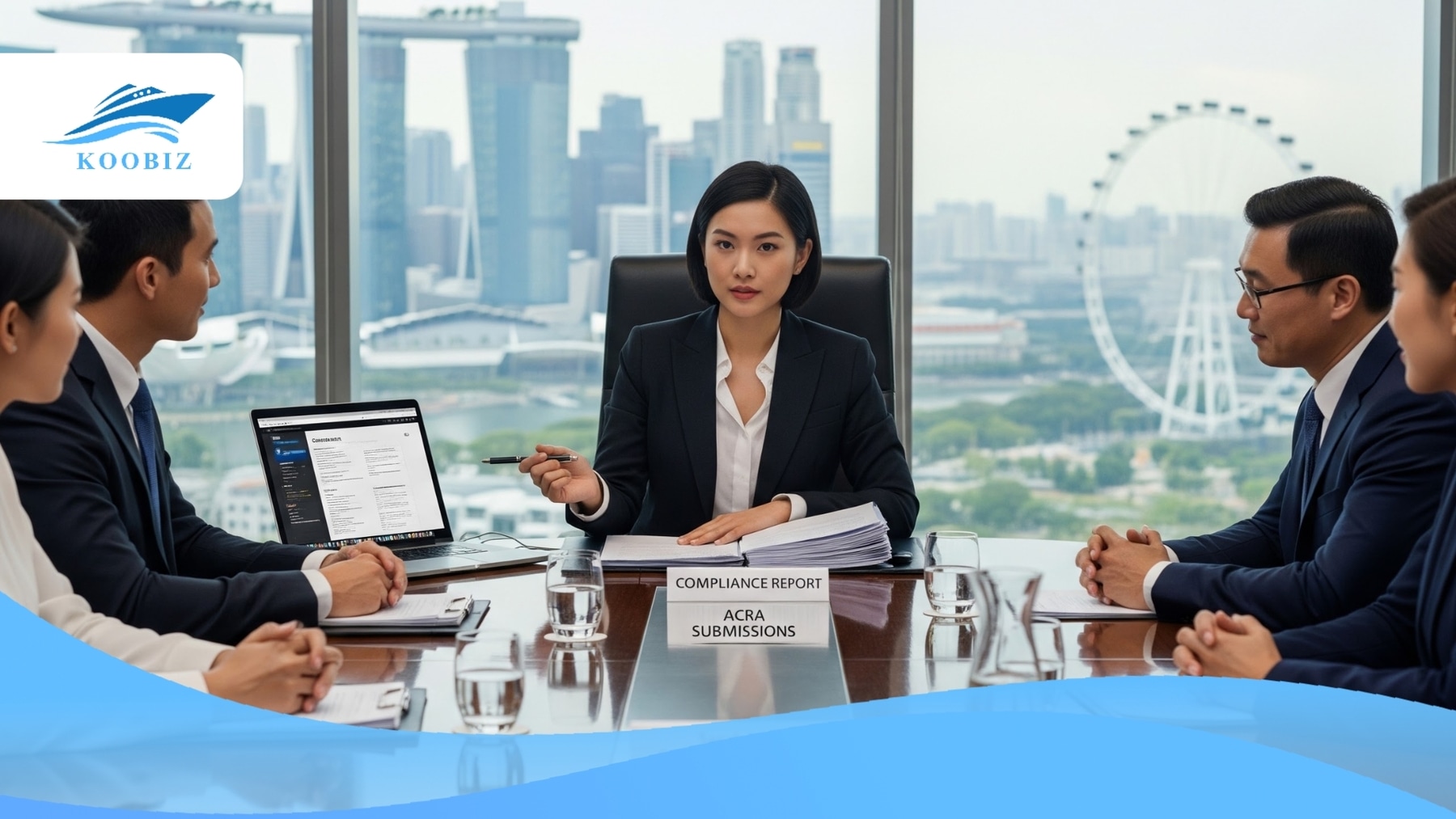 A Corporate Secretary connects the business with ACRA IRAS