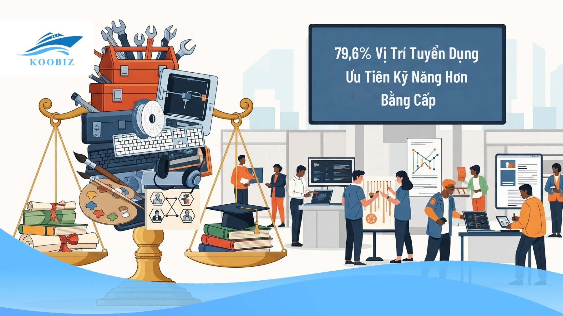 Kỹ năng trở thành yếu tố cốt lõi: 79,6% Vị Trí Không Yêu Cầu Bằng Cấp Học Thuật Kỹ năng trở thành yếu tố cốt lõi: 79,6% Vị Trí Không Yêu Cầu Bằng Cấp Học Thuật