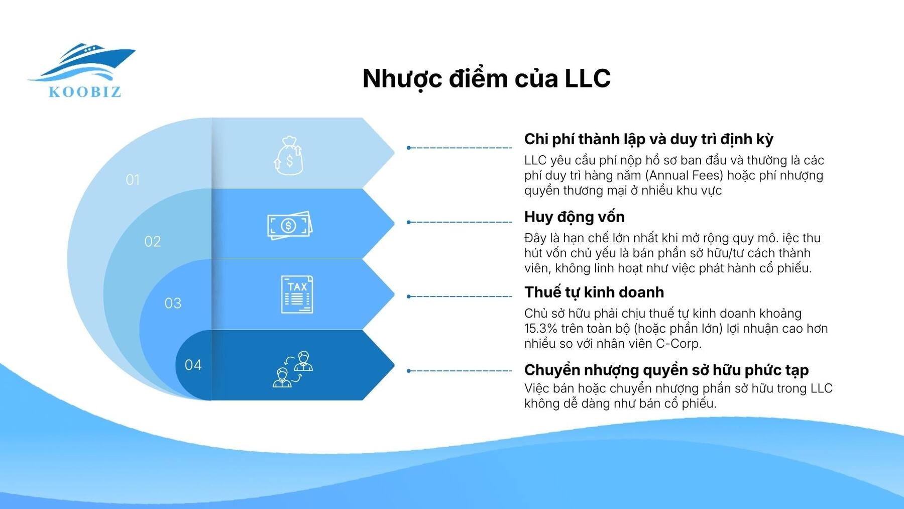Nhược điểm của Limited Liability Company