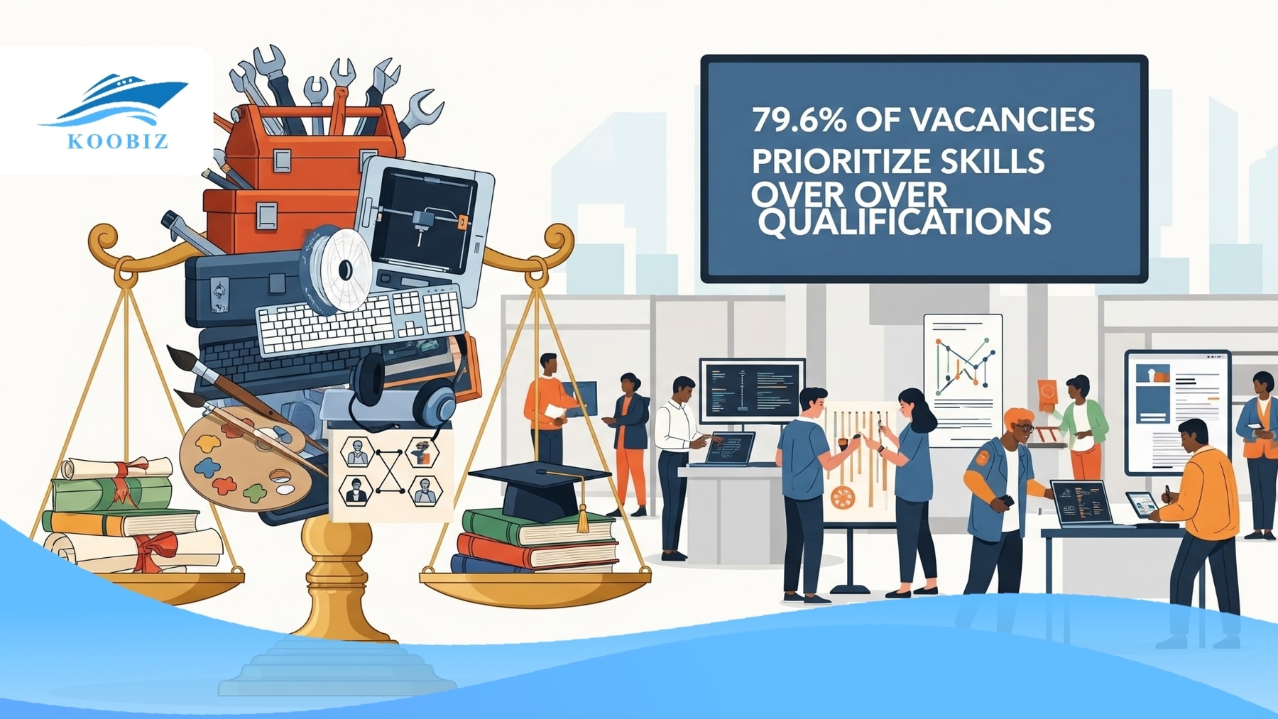 Skill is key: 79.6% of vacancies do not require academic qualifications