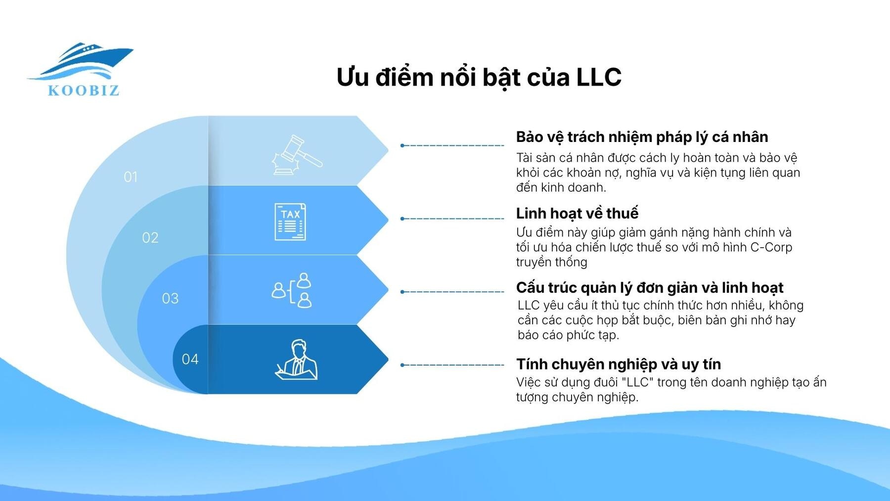 Ưu điểm của Limited Liability Company (Công ty Trách nhiệm Hữu hạn)